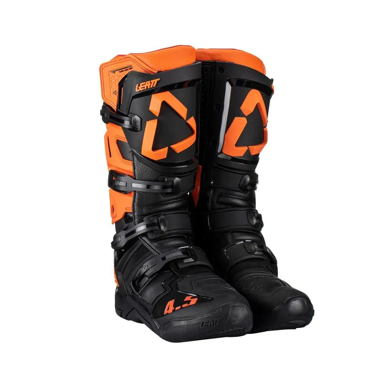 LEATT BUTY CROSS 4.5 BOOTS ORANGE KOLOR CZARNY/POMARAŃCZOWY ROZMIAR 40.5 / 25.5 cm Wyprzedaż