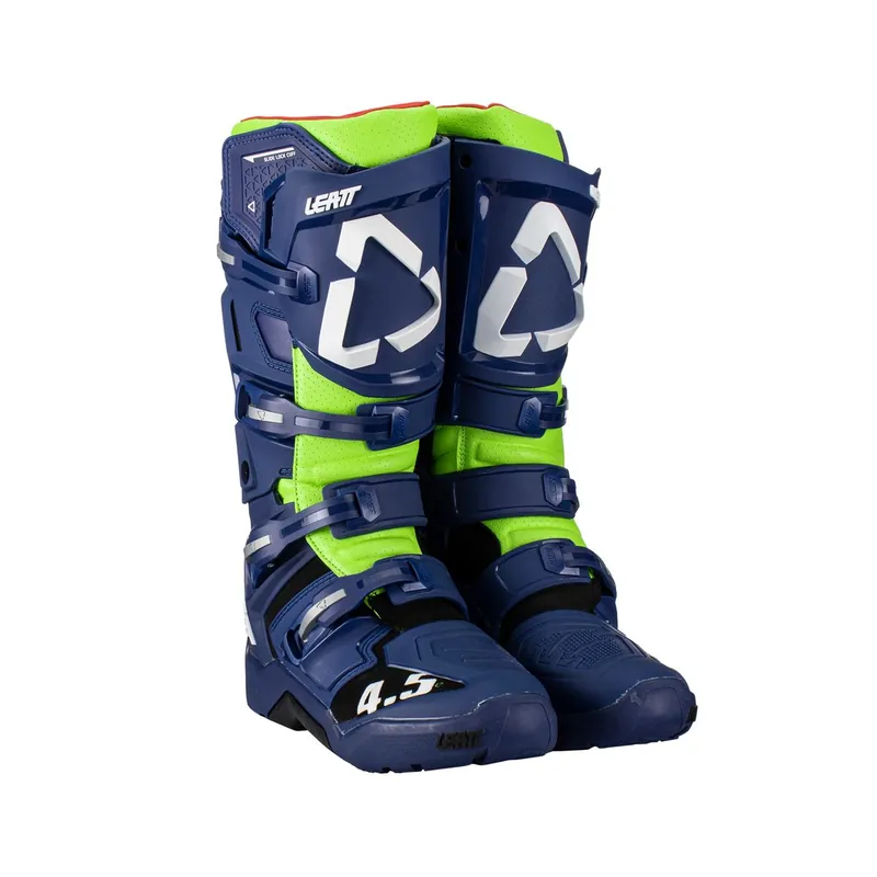 Bestseller LEATT BUTY CROSS 4.5 ENDURO BOOTS BLUE KOLOR GRANATOWY/ZIELONY FLUO ROZMIAR 43 / 27.5 cm
