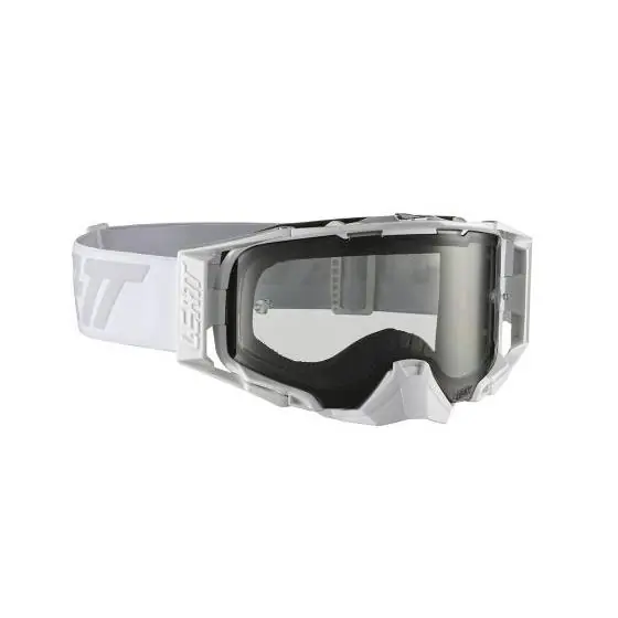 Zamów teraz LEATT (WYPRZEDAŻ) GOGLE VELOCITY 6.5 GOGGLE WHITE/GREY LENS LIGHT GREY 58% - KOLOR BIAŁY/SZARY SZYBKA DYMIONE LUSTRO SZARA