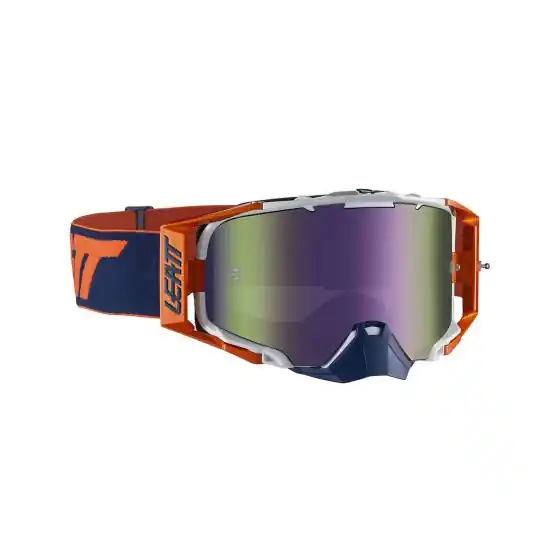 Najlepsza cena LEATT (WYPRZEDAŻ) GOGLE VELOCITY 6.5 IRIZ GOGGLE ORANGE/INK LENS PURPLE 30% - KOLOR POMARAŃCZOWY/GRANATOWY SZYBKA LUSTRZANA