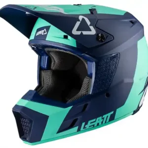 LEATT (WYPRZEDAŻ) KASK CROSS GPX 3.5 V20.2 HELMET AQUA KOLOR MIĘTOWY/GRANATOWY ROZMIAR S Super okazja