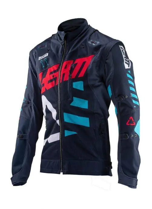 LEATT (WYPRZEDAŻ) KURTKA GPX 4.5 ENDURO X-FLOW JACKET INK/BLUE KOLOR GRANATOWY/NIEBIESKI ROZMIAR L Premium