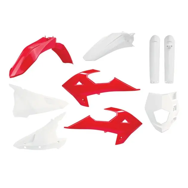 Komplet plastików GAS GAS EC/EC-E/EC-F, Rieju MR 250/300 czerwono biały OEM Polisport 91030 Oferta