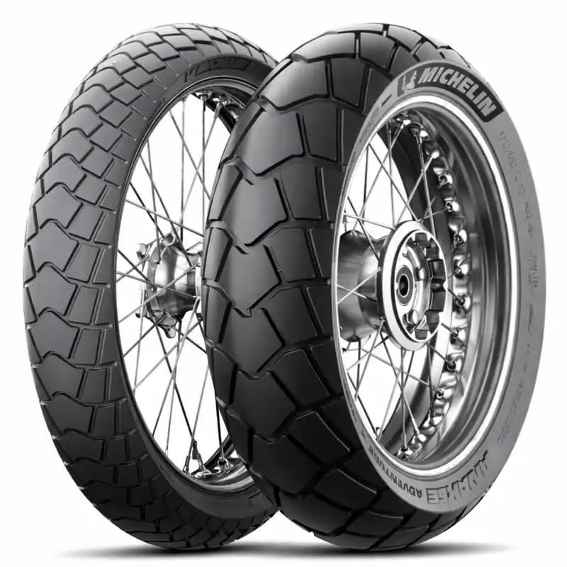 Bestseller MICHELIN KOMPLET OPON (CAI021646/25) 120/70R19 ANAKEE ADVENTURE 2 60V M/C TL/TT PRZÓD DOT 2025 + (CAI997715/25) 150/70R17 ANAKEE ADVENTURE 2 69V M/C TL/TT TYŁ DOT 2025 + KUBEK SCANDIC
