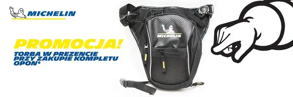 Łatwy zwrot MICHELIN KOMPLET OPON (CAI162459/23) 120/70ZR17 PILOT ROAD 5 (58W) TL M/C PRZÓD DOT 2023 + (CAI811140/22) 190/50ZR17 PILOT ROAD 5 (73W) TL M/C TYŁ DOT 2022 + TORBA NA UDO