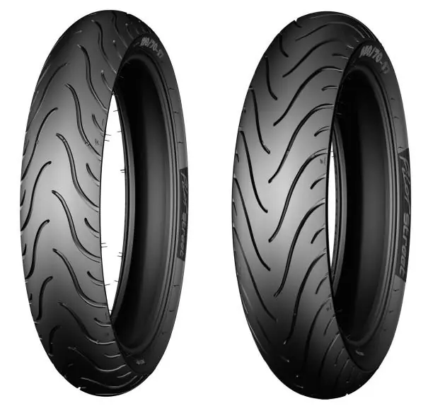 Najlepsza cena MICHELIN KOMPLET OPON (CAI298796/22) 120/70R17 PILOT STREET RADIAL 58H TL/TT PRZÓD DOT 2022 + (CAI084941/20) 150/60R17 PILOT STREET RADIAL A 66H TL/TT TYŁ DOT 2020 + SKARPETKI DIVERSE 39-42