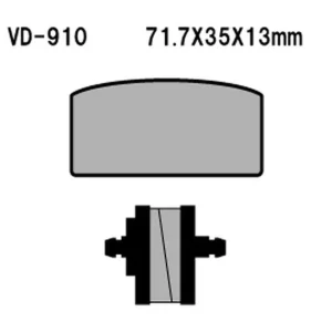Klocki hamulcowe KH22 BMW R60/75/80/90/100 Vesrah VD-910 Dostępne od ręki