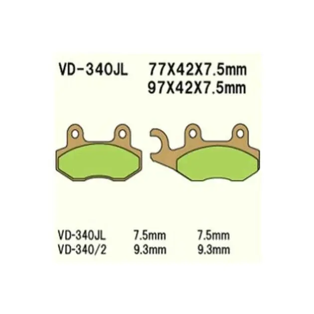 Szybka dostawa Klocki hamulcowe KH135/KH214 SPIEK METALICZNY ZŁOTE Vesrah VD-340JL