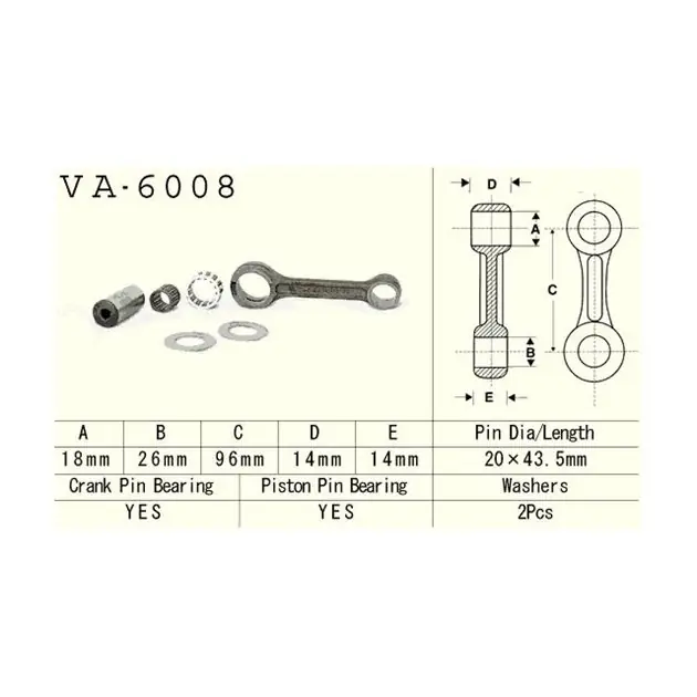 Hit cenowy Korbowód Yamaha YZ 80, YZ 85 VESRAH VA-6008
