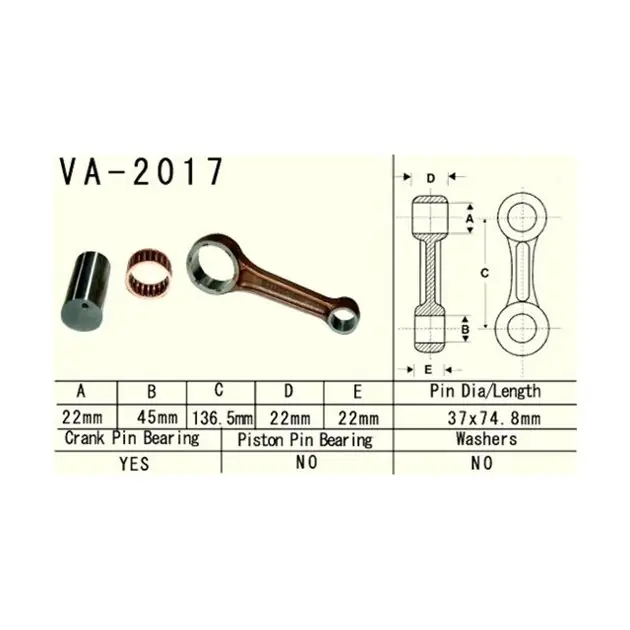Tylko dziś Korbowód Yamaha YFM 660 Raptor VESRAH VA-2017
