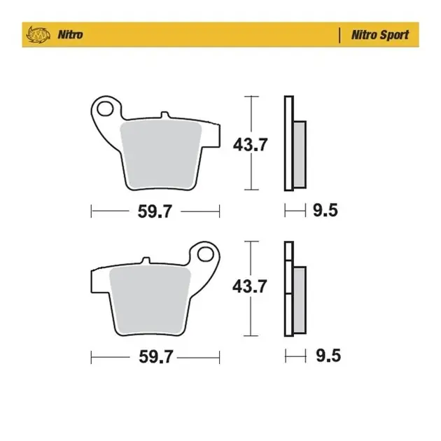 Klocki hamulcowe Sinter Metal Soft 22 KTM SX65, GASGAS MC65, Husqvarna TC65 MOTO-MASTER M099022 Wyjątkowa oferta