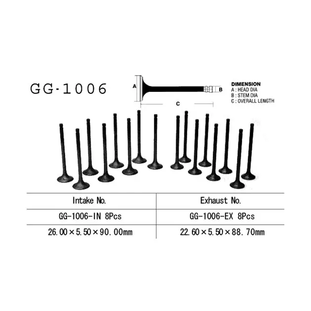 Hit cenowy Zawór ssący Honda CB 900F (SC01, SC09), CB 1100F/R Vesrah GG-1006-IN