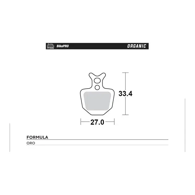 Bezpieczna płatność Klocki hamulcowe rowerowe Organic Formula Oro Moto-Master 731441