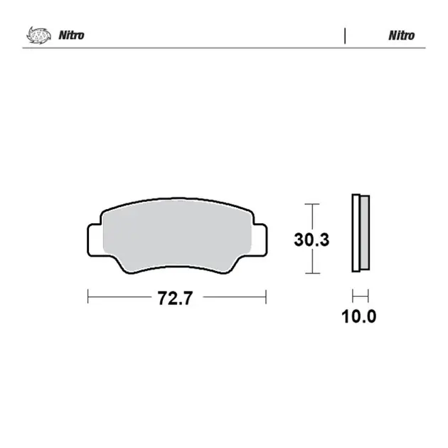 Dostępne od ręki Klocki hamulcowe Sinter Metal Enduro (Nitro) tył CF Moto C-FORCE 450/520/625/850, Z-FORCE 550/800/1000 Moto-Master M082521