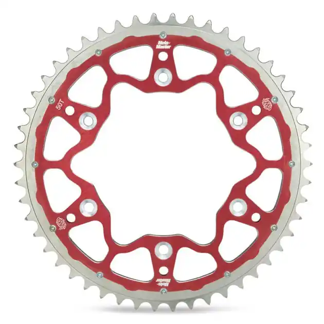 Zniżka Zębatka tylna Dual Ring (stalowo-aluminiowa) Husqvarna CR/WR/TE/TC, Beta RR 50 Czerwony Łańc. 520 Moto-Master M620123350