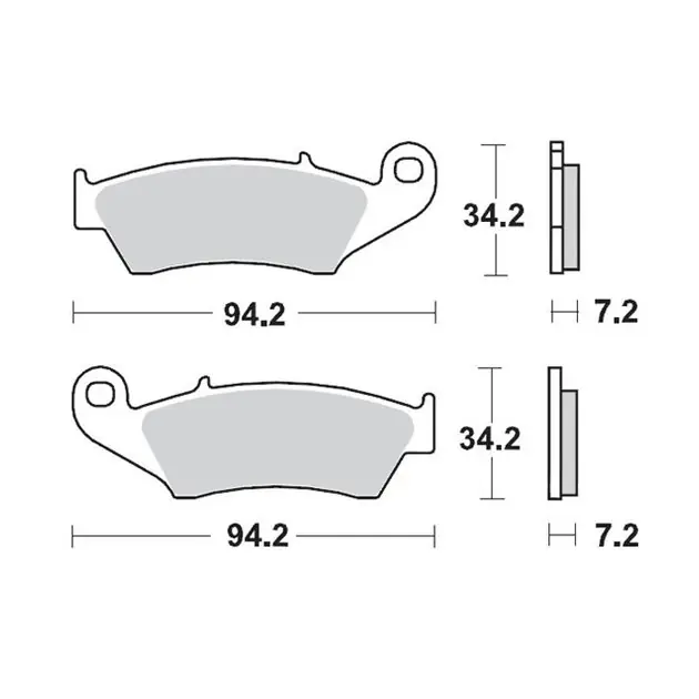 Bezpieczne zakupy Klocki hamulcowe KH185/KH389 Nitro Racing Sinter Metal Soft 22 (Nitro Sport) Beta RR 2T 125/200, RR 2T 250/300, RR 4T 350/390, RR 4T 450, Honda CR 125/250/500R, CRF 230F/250R, CRF 450R Moto-Master M093422