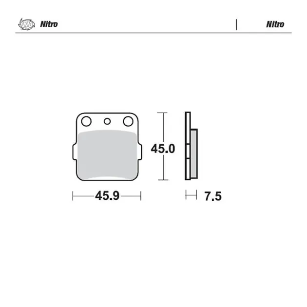 Kup teraz Klocki hamulcowe KH84 Sinter Metal Enduro 21 (Nitro) Tył Yamaha YZ 65, 85, YFM 350 Warrior Moto-Master M091021