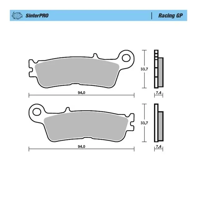 Klocki hamulcowe Sinter Metal SINTERPRO Series Racing GP Przód/Przednie KH755 Fantic XX 125, XEF/XXF 250/450, XEX 250, Yamaha YZ 250, WR/YZ 250F/450F, YZ 450FX Moto-Master M099812 Wyjątkowa oferta