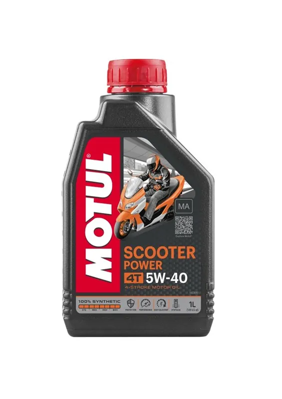 Olej silnik Scooter Power 4T 5W40 1L (100% syntetyk) Motul MU105958 Oferta czasowa