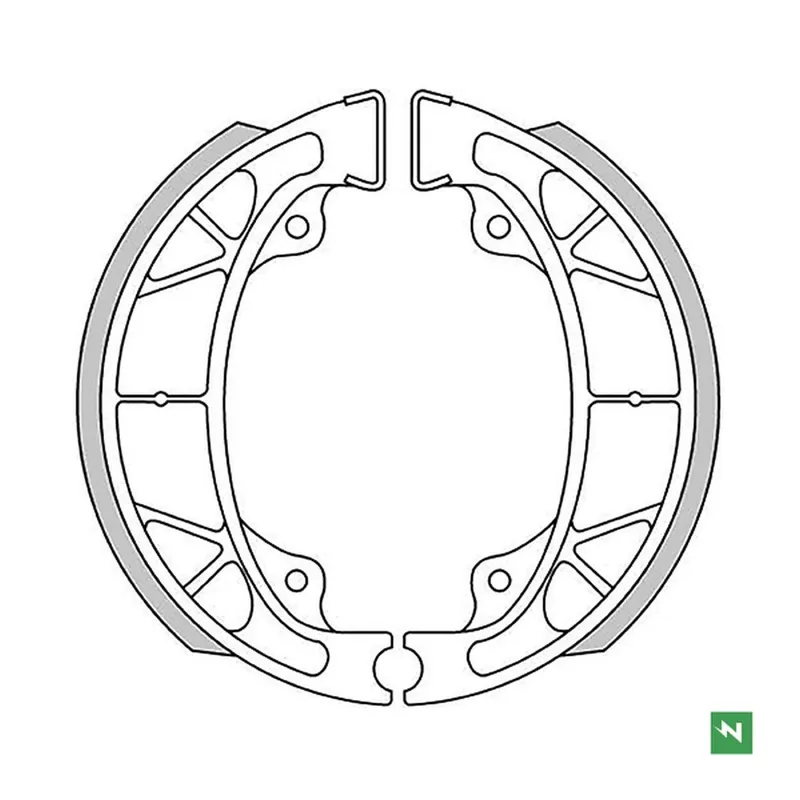NEWFREN WYPRZEDAŻ SZCZĘKI HAMULCOWE MALAGUTI CR1 50 CROSSER 95-98 (110X25MM) Oferta limitowana