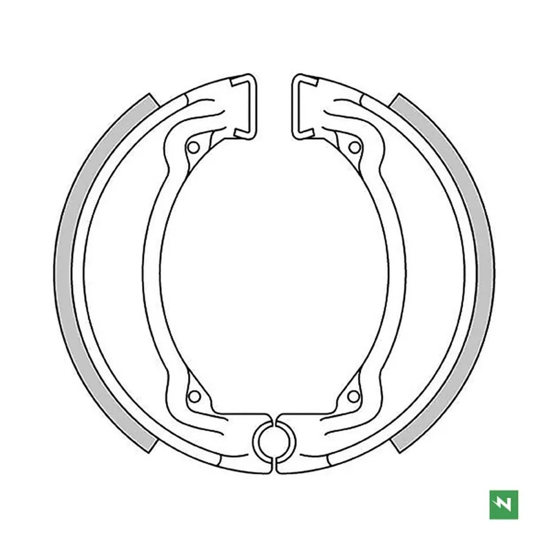 Nie przegap NEWFREN WYPRZEDAŻ SZCZĘKI HAMULCOWE YAMAHA DT 50 78-86 ,RD 50/80 , YZ 80 , TY 125/250 77-92 ( 110X25MM)