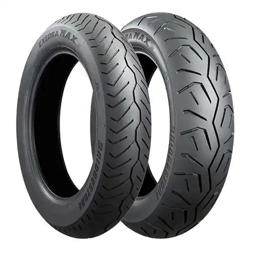 Dostępne od ręki BRIDGESTONE KOMPLET OPON (6075) 150/80R16 EXEDRA MAX (71V) TL 2022 + (6077) 200/60R16 EXEDRA MAX (79V) TL 2021