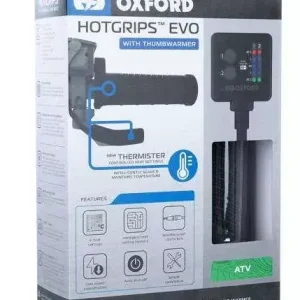 OXFORD EL423 manetki podgrzewane ATV Z PANELEM STERUJĄCYM i TERMOSTATEM 22mm długość 120-130mm Oferta limitowana
