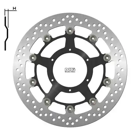 NG1808G tarcza hamulcowa PRZÓD HONDA CBR1000RR 08-09 (310X94X5MM) (6X6,5MM) PŁYWAJĄCA (ŚRODEKALUMINIOWY) Promocja