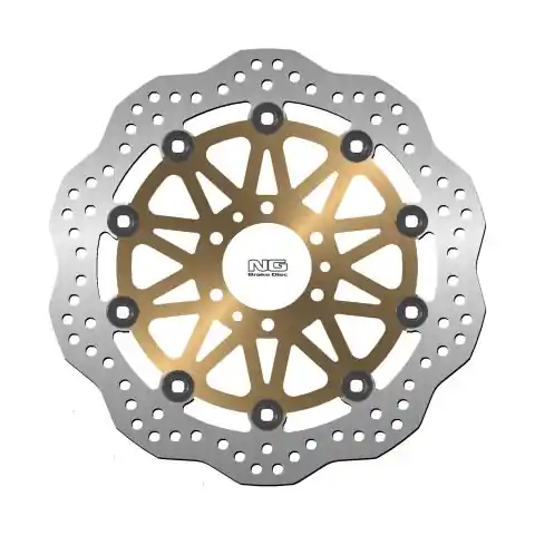Oferta czasowa NG752X tarcza hamulcowa PRZÓD HONDA GL1500 F6C 97-03, GL1800 01-19, VFR800 98-13 (296X62X5MM) (6X6,5MM) WAVE PŁYWAJĄCA