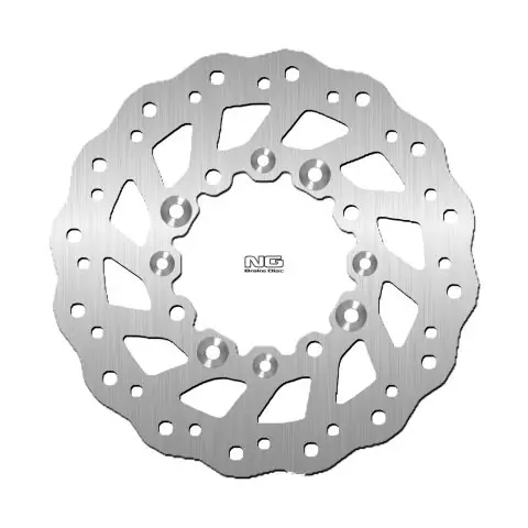 Łatwy zwrot NG1761X tarcza hamulcowa PRZÓD KAWASAKI KDX125/250 92-14, KLX650 93-14 (250X100X3MM) (4 OTWORY) WAVE