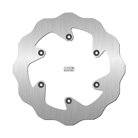 Bestseller NG129XSP tarcza hamulcowa TYŁ KTM SX/EXC/LC 4, GAS GAS EC/EX 250/350 21, HUSABERG FE 350/450/600 99-14 (220X110X4,2MM) (6X6,5MM) WAVE PEŁNA (NG141, NG