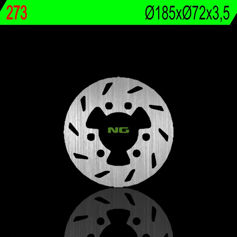 Taniej NG273 tarcza hamulcowa PRZÓD BETA ALP 250 97-99, ST 250 97-99, ST 50 99-00 (185X72X3,5MM) (6X10,1MM)