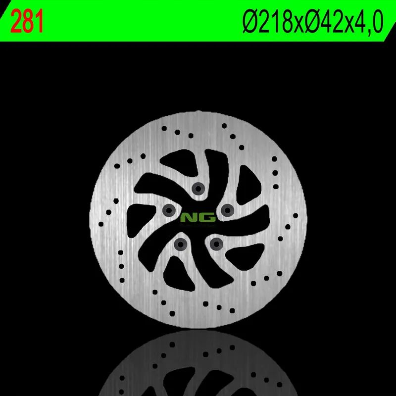 Wyprzedaż NG281 tarcza hamulcowa PRZÓD ITALJET JACKPOT 125 01, JUPITER 125 02, MILLENIUM 125 00-02 (5X6,5MM)
