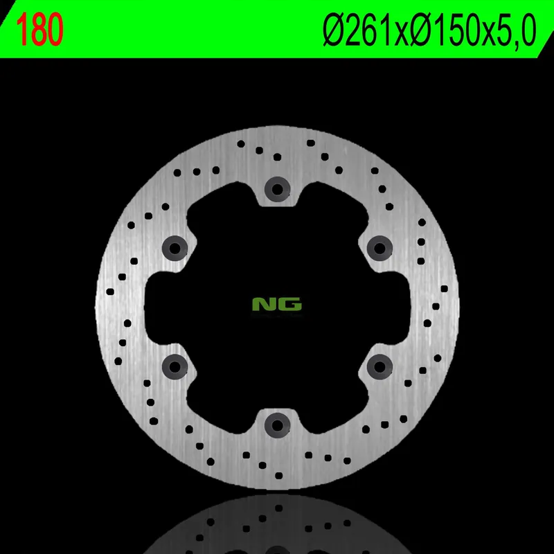 Tylko dziś NG180 tarcza hamulcowa PRZÓD KAWASAKI GPX 250 R 88-90 (261X150X5,0MM) (6X10,5MM)