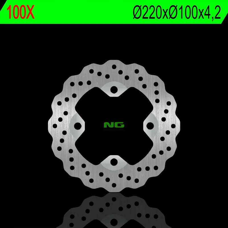 NG100X tarcza hamulcowa TYŁ KAWASAKI ER 6F/N 06-17, ZX 6R 02-17, KLE650 07-14, Z750 03-06, ZX 9R 98-03, ZX 10R 104-10 (220X100X4,2MM) (4X10,5MM) WAVE Sprawdź teraz