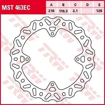 TRW LUCAS tarcza hamulcowa TYŁ KTM SX85 11-, FREERIDE 250 14-, FREERIDE 350 12-17 Wyjątkowa oferta