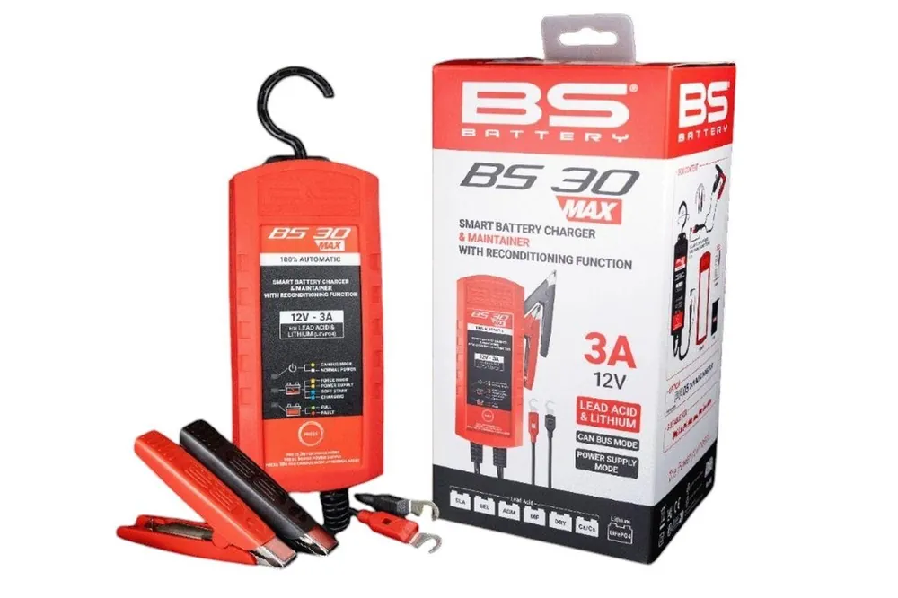 BS 2026/01 ŁADOWARKA AKUMULATORÓW BS30 MAX 12V STD/AGM/GEL/SLA/LITHIUM (LIFEP04) Z FUNKCJĄ CAN BUS ORAZ PODTRZYMANIA NAPIĘCIA, 3A DO 60AH (EL) (10) Do wyczerpania zapasów