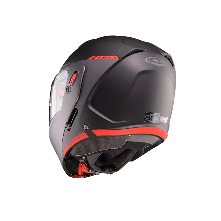 CABERG 23/01 KASK SZCZĘKOWY FLIP-UP MODEL HORUS X RAY CZARNY MAT/SZARY/CZERWONY FLUO ROZMIAR L Nowość