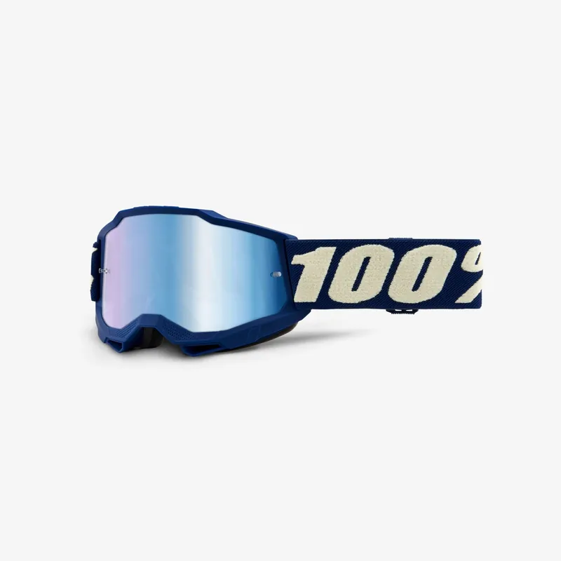 100 PROCENT (2022) ACCURI 2 YOUTH GOGGLE DEEPMARINE - MIRROR BLUE LENS - GOGLE ACCURI 2 YOUTH KOLOR NIEBIESKI/BIAŁY SZYBKA NIEBIESKIE LUSTRO Nowy