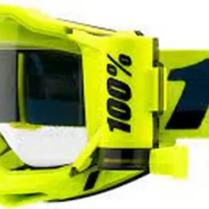 100 PROCENT ACCURI 2 FORECAST (ROLL OFF) GOGGLE YELLOW - CLEAR LENS - GOGLE ACCURI 2 FORECAST KOLOR ŻÓŁTY FLUO/CZARNY SZYBKA PRZEŹROCZYSTA Oferta