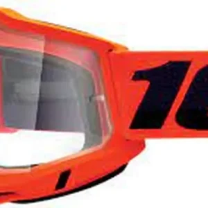 Okazja 100 PROCENT FA20 ACCURI 2 GOGGLE ORANGE - CLEAR LENS GOGLE ACCURI 2 KOLOR POMARAŃCZOWY SZYBKA PRZEŹROCZYSTA STARY KOD 50221-101-05