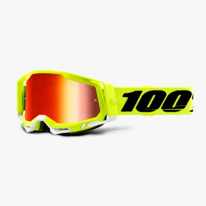 100 PROCENT FA20 RACECRAFT 2 GOGGLE YELLOW - MIRROR RED LENS GOGLE RACECRAFT 2 KOLOR ŻÓŁTY FLUO SZYBKA CZERWONE LUSTRO STARY KOD(50121-251-04) Taniej