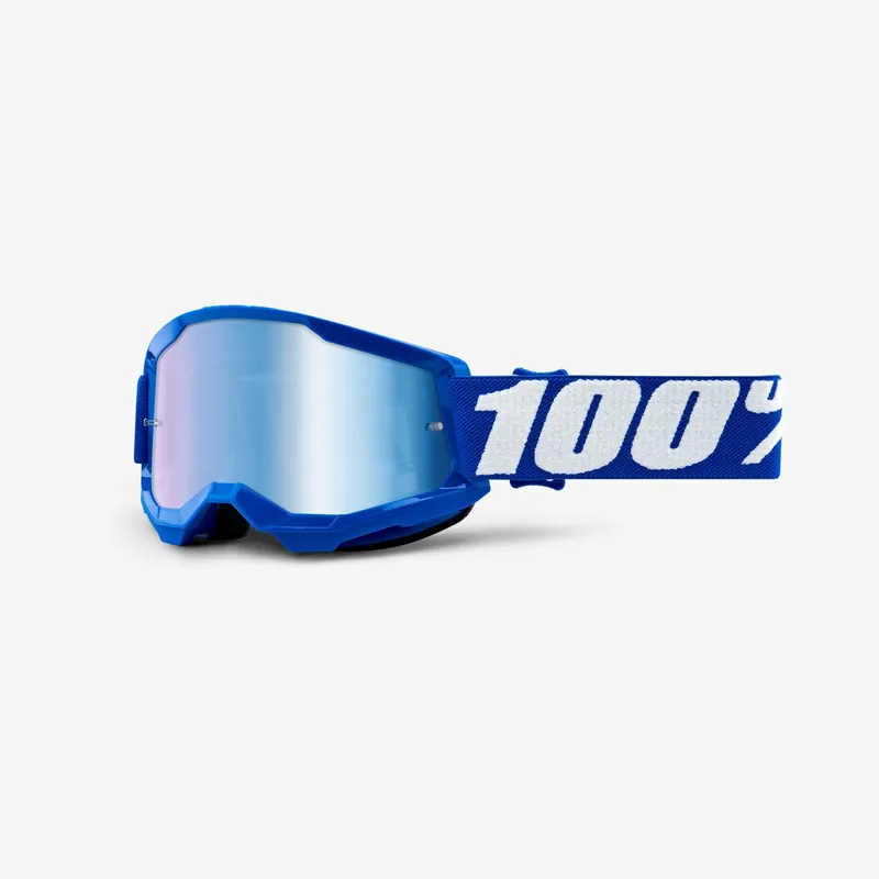 100 PROCENT FA20 STRATA 2 YOUTH GOGGLE BLUE - MIRROR BLUE LENS - GOGLE STRATA 2 JUNIOR DZIECIĘCE KOLOR NIEBIESKI/BIAŁY SZYBKA NIEBIESKIE LUSTRO STARY KOD 50521-250-02 Wybór klientów