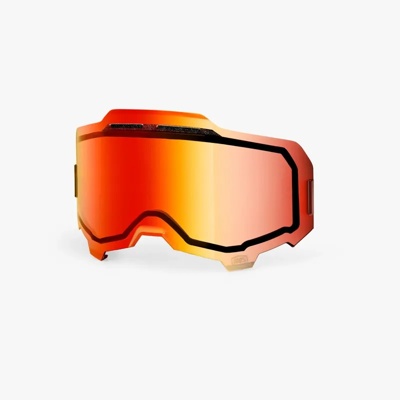 100 PROCENT ARMEGA / ARMATIC REPLACEMENT DUAL PANE VENTED MIRROR RED LENS - SZYBA/SZYBKA/SZYBKA PODWÓJNA WENTYLOWANA DO GOGLI ARMEGA / ARMATIC KOLOR CZERWONE LUSTRO Kup teraz