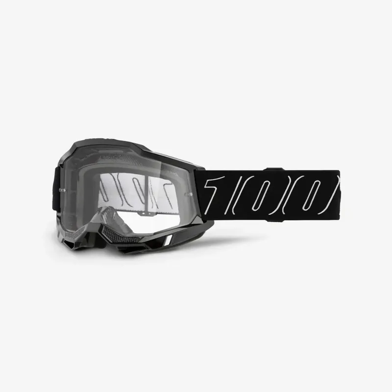 100 PROCENT GOGLE ACCURI 2 BLACKLINE - CLEAR LENS - KOLOR CZARNY/BIAŁY SZYBKA PRZEŹROCZYSTA Kup online