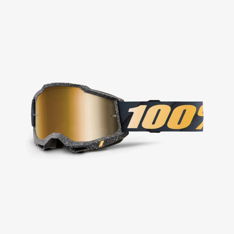 100 PROCENT GOGLE ACCURI 2 CALLISTO - MIRROR BLUE LENS - KOLOR CZARNY/BIAŁY/NIEBIESKI SZYBKA NIEBIESKIE LUSTRO Premium