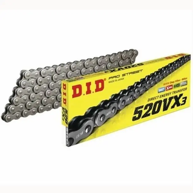 Łańcuch napędowy 520 VX3 112 X-Ring otwarty z zapinką DID 520VX3-112 Bezpieczne zakupy