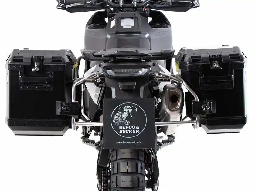 Oferta Stelaż kufrów bocznych + kufry boczne Xplorer Cutout Husqvarna Norden 901 2022-2026 Hepco Becker 6517634 00 22-01-40