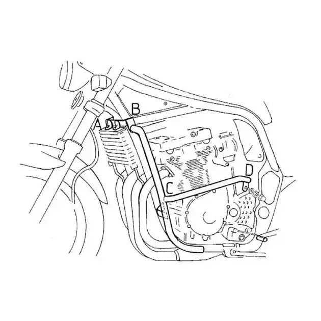 Hit sprzedaży Gmole silnika Suzuki GSF 1200 S / N Bandit 1996 - 2000 Hepco Becker 501309 00 02