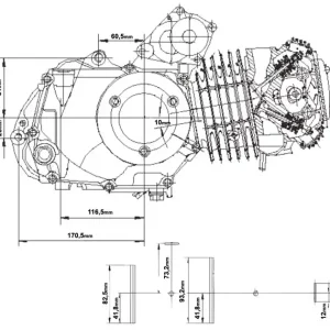 Szybka dostawa Silnik ATV 140 3+1 Moretti Manual
